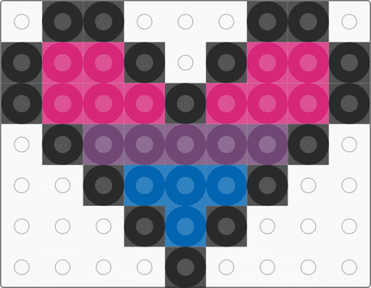 Bisexual pride heart!! - pink