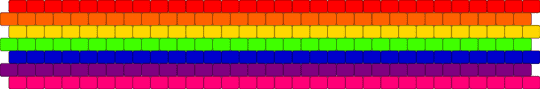 rainbow flag cuff - pink