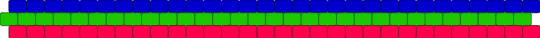 poly flag cuff - green,purple,red