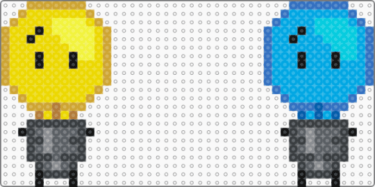 Lightbulb - light blue, yellow