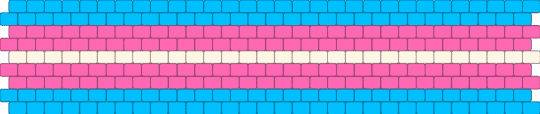 Trans cuff - light blue,pink
