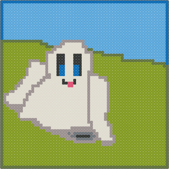 ghost - gold,beige,light blue