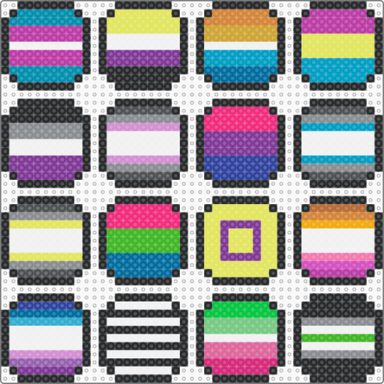 A butt ton of pride pins - pink,yellow,gray