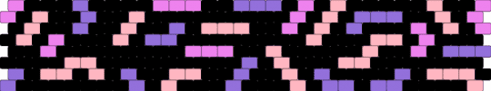 Normal album texture cuff (for crickettheguyfan) - black,pink,purple