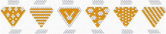 clown collar pattern ideas - white,orange