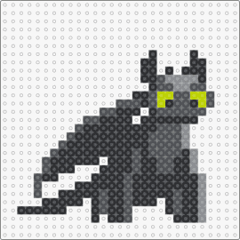 Smallish Toothless - toothless,how to train your dragon,disney,dragon,movie,character,cute,black,gray
