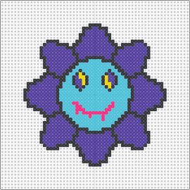 Trippy Flower - flower,trippy,vampire,spooky,nature,purple,light blue