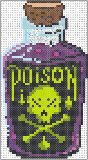 Poison bottle - black,pink,gold,colorful,poison,botion bottle,potion,witch,witchy