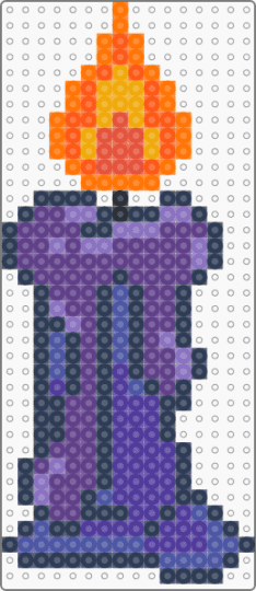 Purple Candle - purple,candle,witchy,witch,spooky