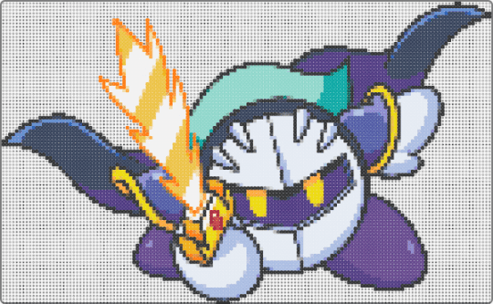 Meta Knight Fuse Bead Patterns - Gallery - Kandi Pad | Kandi Patterns ...