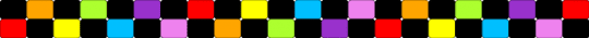 Checkered rainbow cuff ladder - black,green,red,light blue,colorful