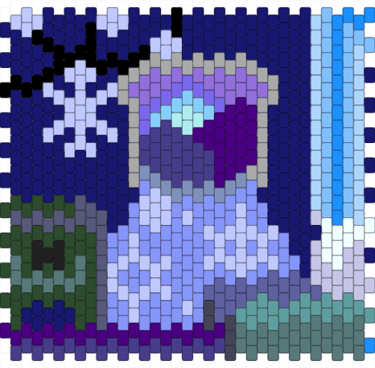 Midnight snow dorm - purple,light blue,winter,cool colors,cold,blue,green,chilly,christmas,snow