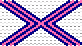 20 - cross,x,cuff,pink,blue,white