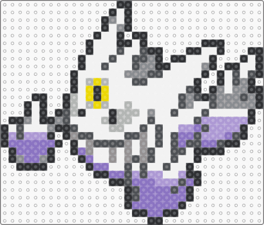 Mega shiny gengar - blue, gray, white