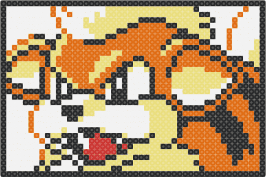 Growlithe - Pokemon Pinball - orange, yellow