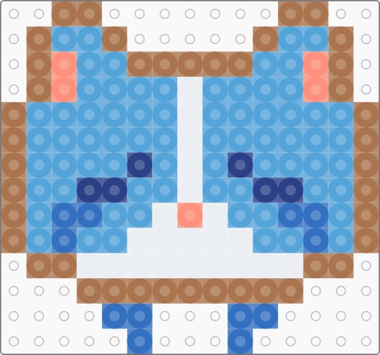 sad kitty :,c - tan,light blue