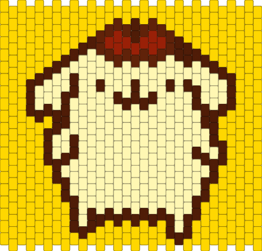 pom pom purin banner - yellow,sanrio