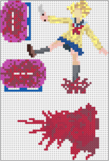 Himiko Toga Standee - brown,red,beige,pink
