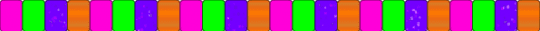 Green/Pink/Purple/Orange Single - green,pink,purple,orange