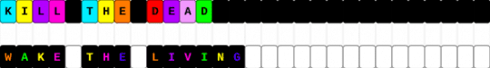 Kill the Dead and Wake the Living Matching Singles - black,white,yellow,pink,colorful