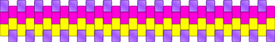 Pink/Yellow/Purple Vertical Peyote - purple,pink,yellow