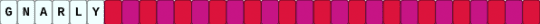 Gnarly Single - pink,red