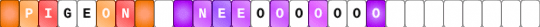 Pigeon! ...NEEOOOOOO!!! Single - white,purple