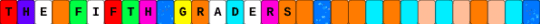 The Fifth Graders Single - orange,light blue,blue,beige