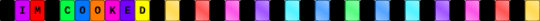 Im Cooked Single - black,red,purple,colorful