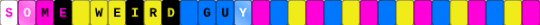 Some Weird Guy Single - yellow,blue