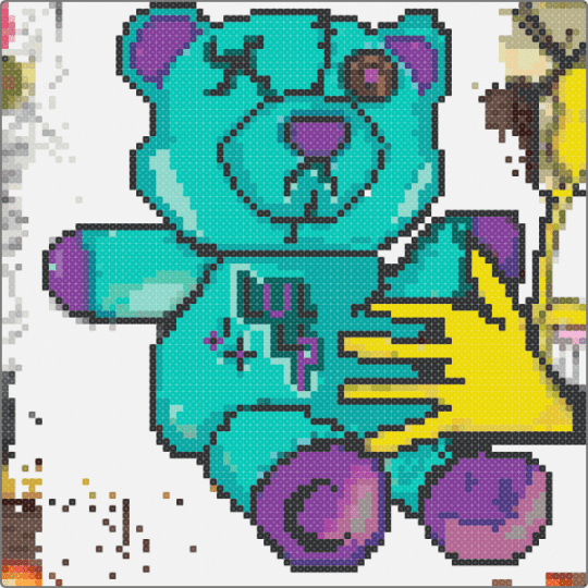 dingus unfinished - gray,beige,teal,colorful