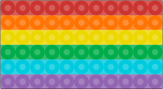Rainbow flag perler - yellow,green,pink,colorful,pride,lgbtq
