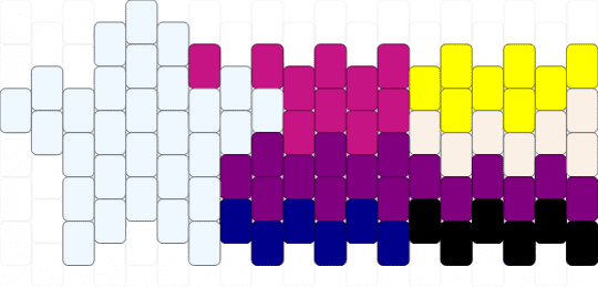 Non Binary Bisexual Star Keychain!!!! - pink,non binary,gay,lgbtq,bisexual,kandi