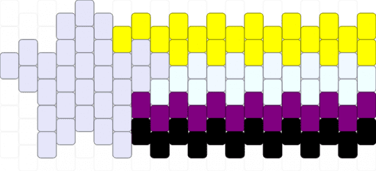 Nonbinary Kandi Star!!! - yellow,pink,nonbinary,lgbtq,star,gay,kandi