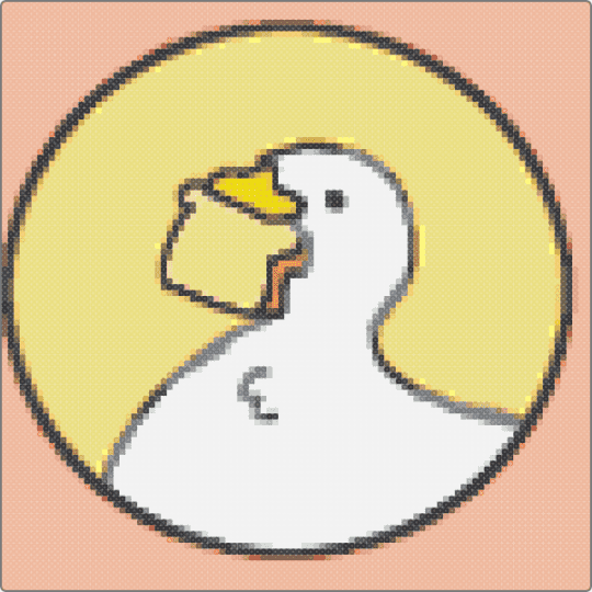 duck pfp - beige,yellow