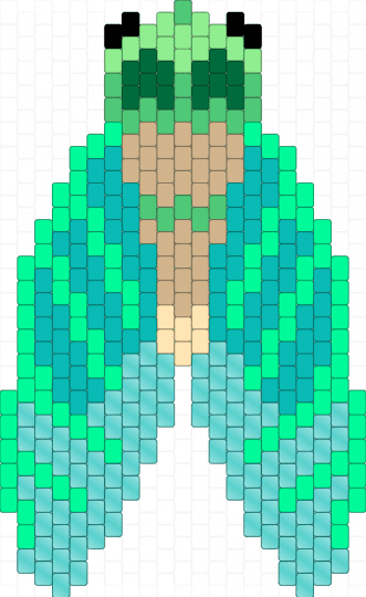 Dog day cicada - teal