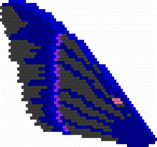 Black witch moth wing(artistic license taken) - purple