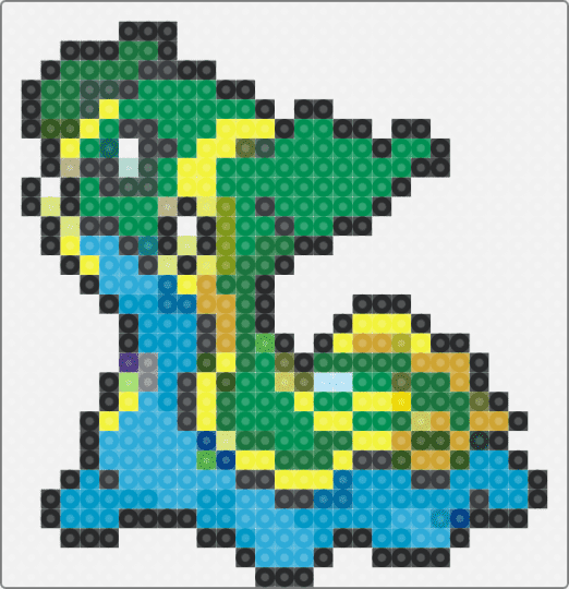 Gastrodon East - white,green,yellow,light blue,pokemon