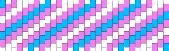Trans cuff - pink,light blue
