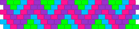Zigzag cuff - zig zag,neon,cuff,purple,pink