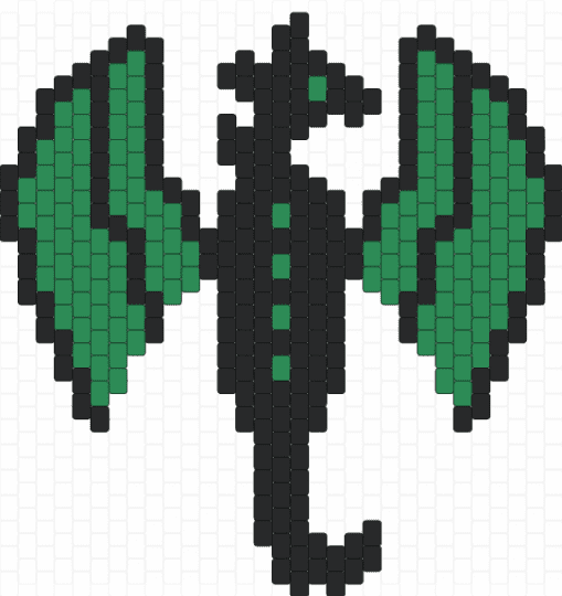 Dragon - black,green,dragon