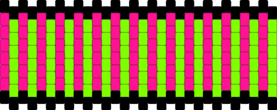 Rave stripes Kandi :D - 