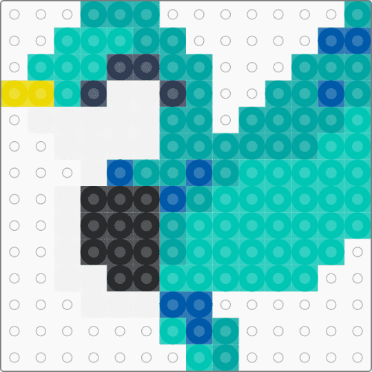 blue bird - teal