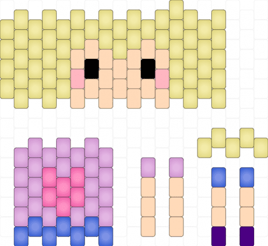 ignore for a friend - yellow,beige,pink,purple,doll,ignore,blond