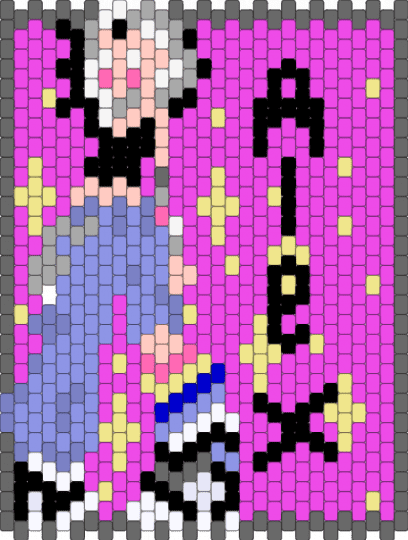 my Alex oc bag panel - alex, bag, demi girl, gray, oc, panel, pastel goth, pink, sparkles