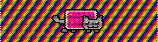Nyan cat binder 2.0 - orange,green,pink,colorful