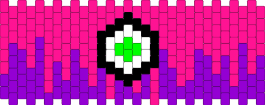 drippy pink over neon eye - pink,purple