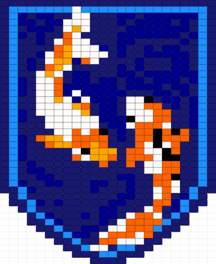 Koi Fish Banner - purple