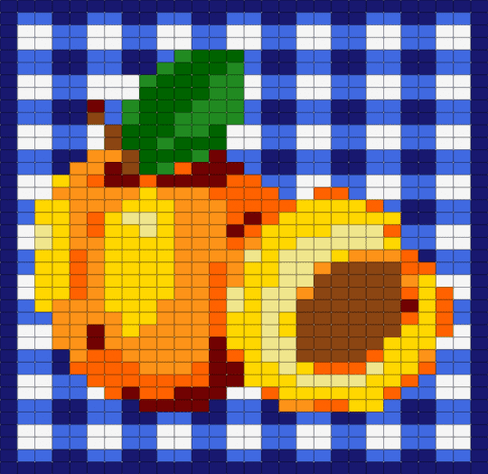 Peach Banner - purple,blue,orange,yellow,peach,gingham,banner,flag