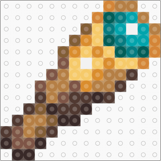 minecraft spyglass - tan,brown